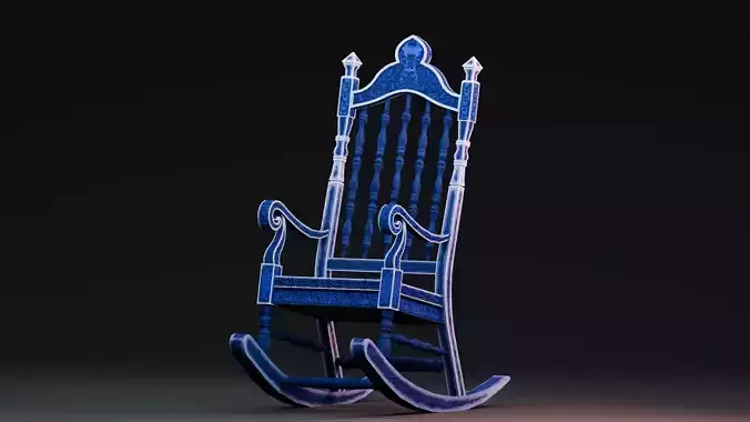 Stylized Halloween Props - Haunted Chair Low-poly 3D model