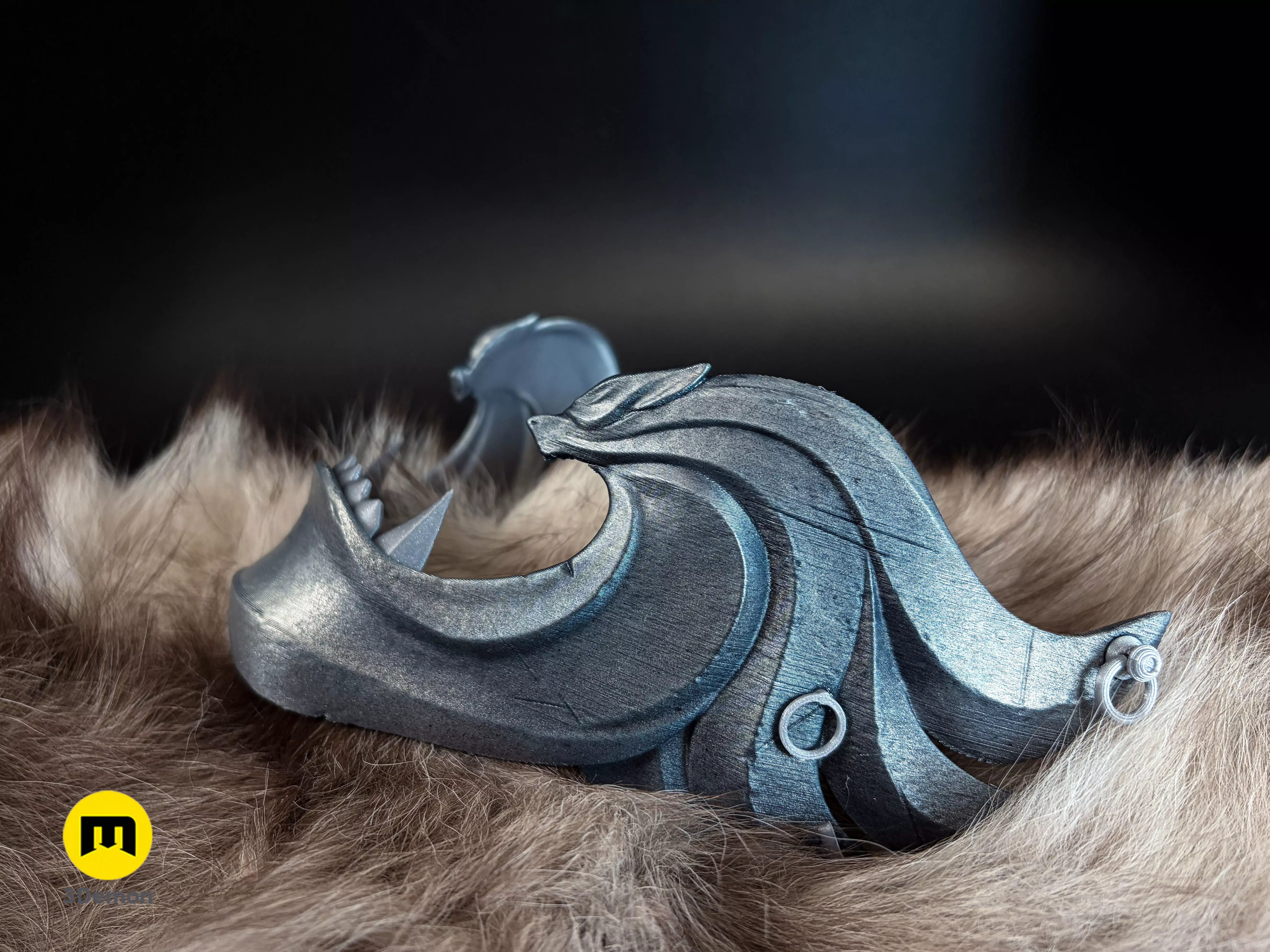 Twin Wolves Mask - Ghost of Yotei 3D print model_1