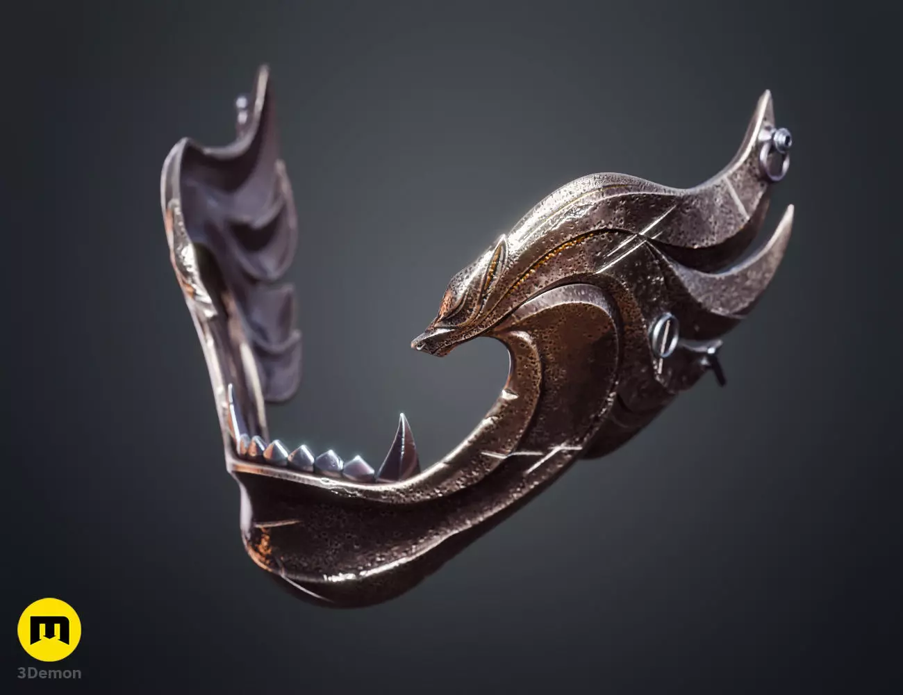 Twin Wolves Mask - Ghost of Yotei 3D print model_9