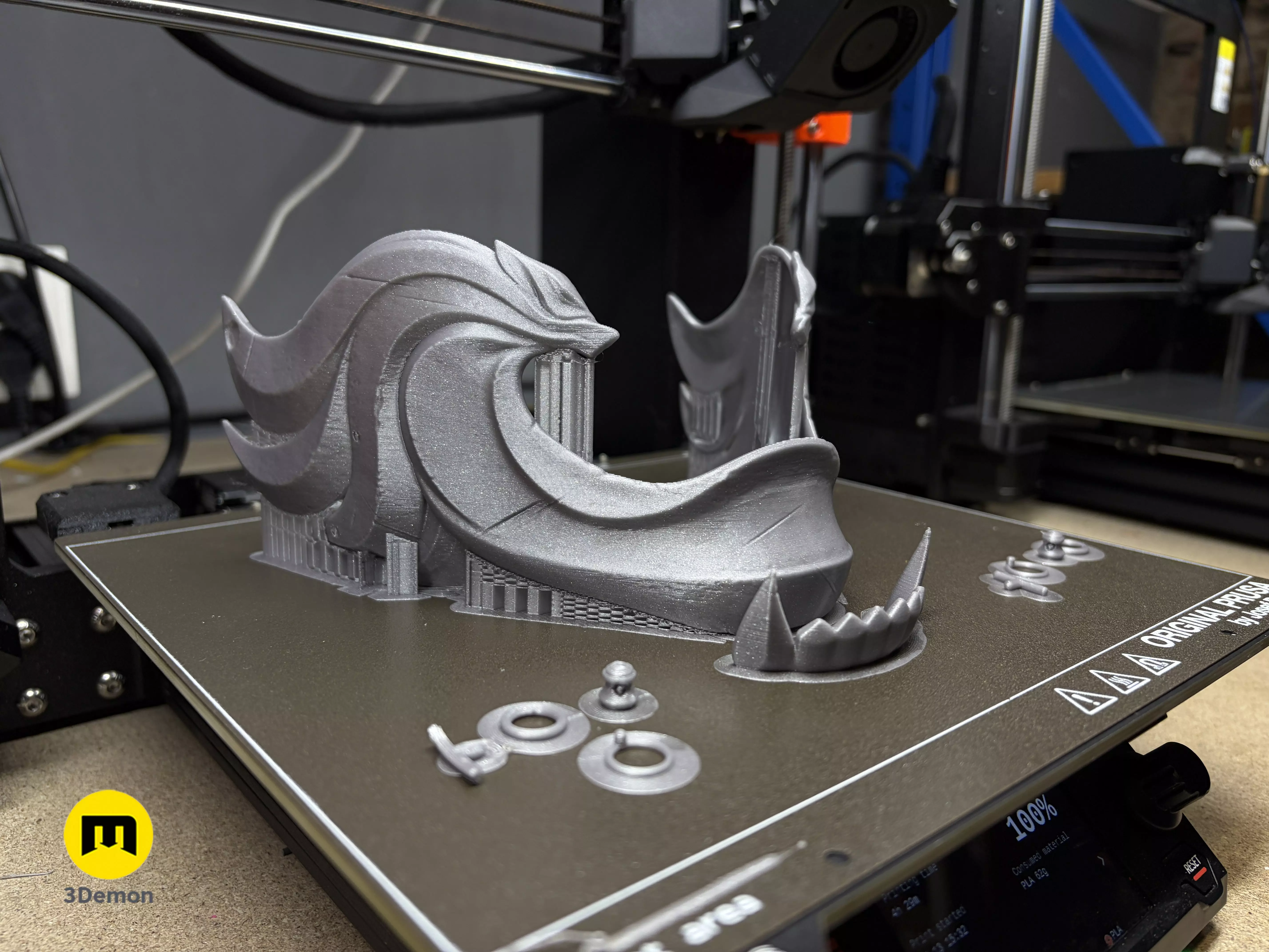 Twin Wolves Mask - Ghost of Yotei 3D print model_4