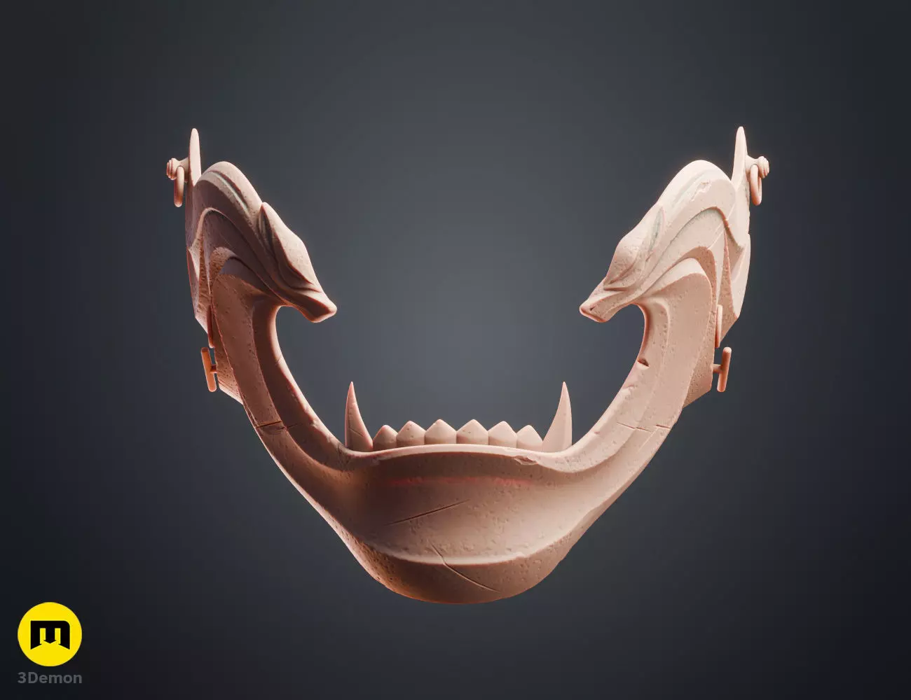 Twin Wolves Mask - Ghost of Yotei 3D print model_12