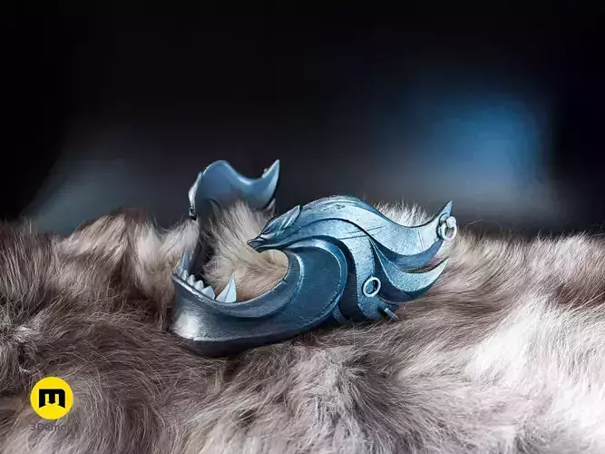 Twin Wolves Mask - Ghost of Yotei 3D print model Twin Wolves Mask - Ghost of Yotei 3D print model