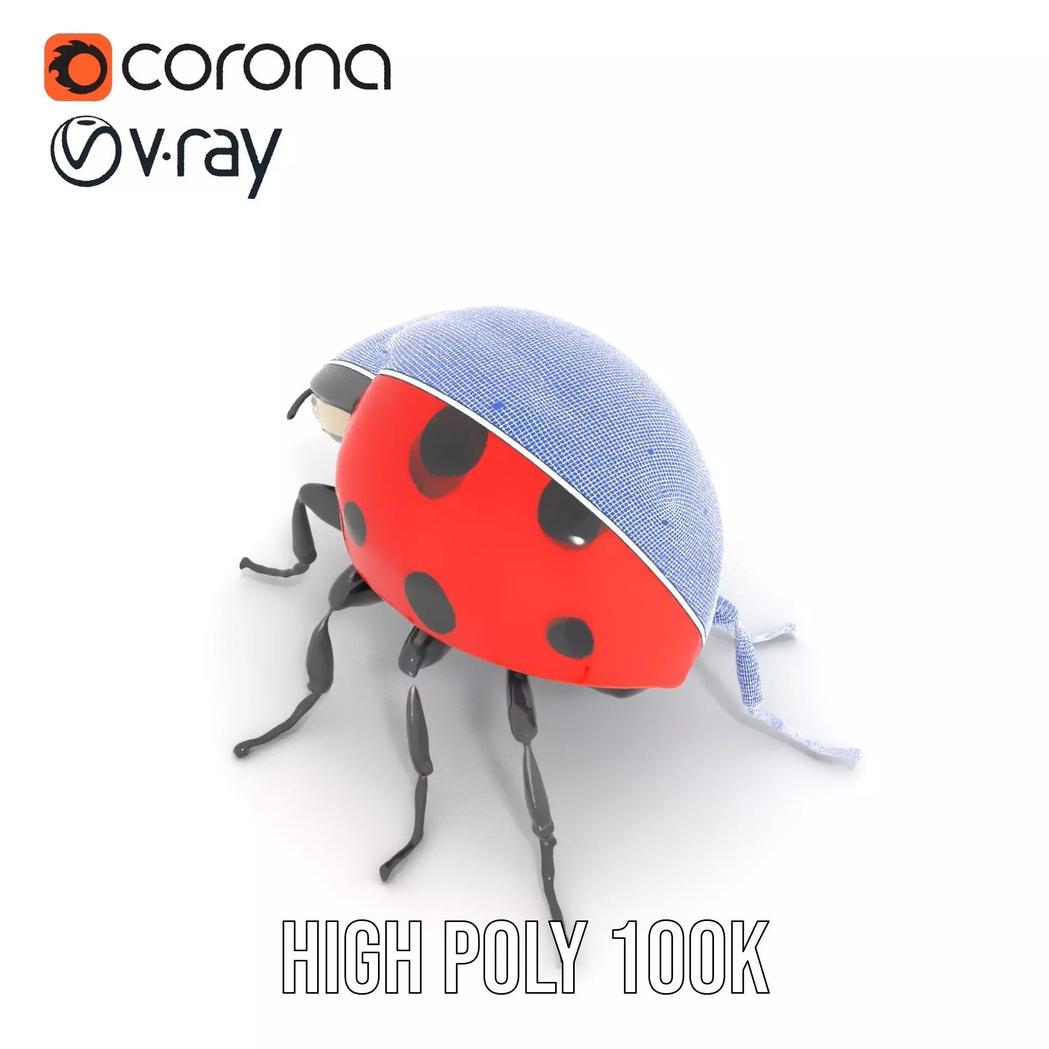 Vibrant Ladybug model pack Low-poly 3D model_25