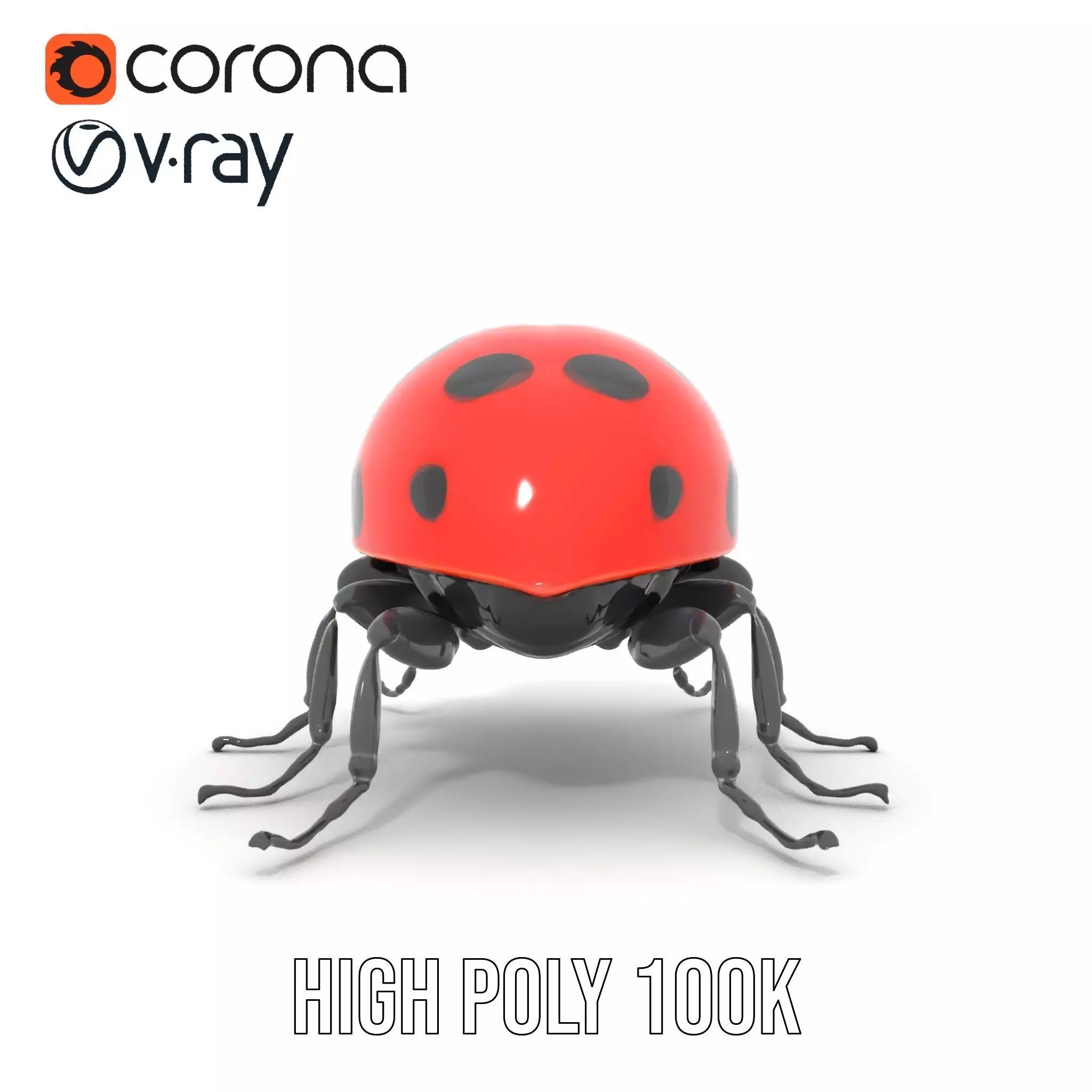 Vibrant Ladybug model pack Low-poly 3D model_28