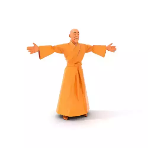 Monk Robe Character model pack Low-poly 3D model