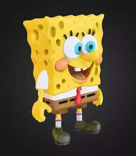 sponge bob character from cartoon
