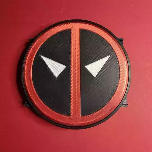 Deadpool Snaplock Belt Buckle 3D print model Deadpool Snaplock Belt Buckle 3D print model