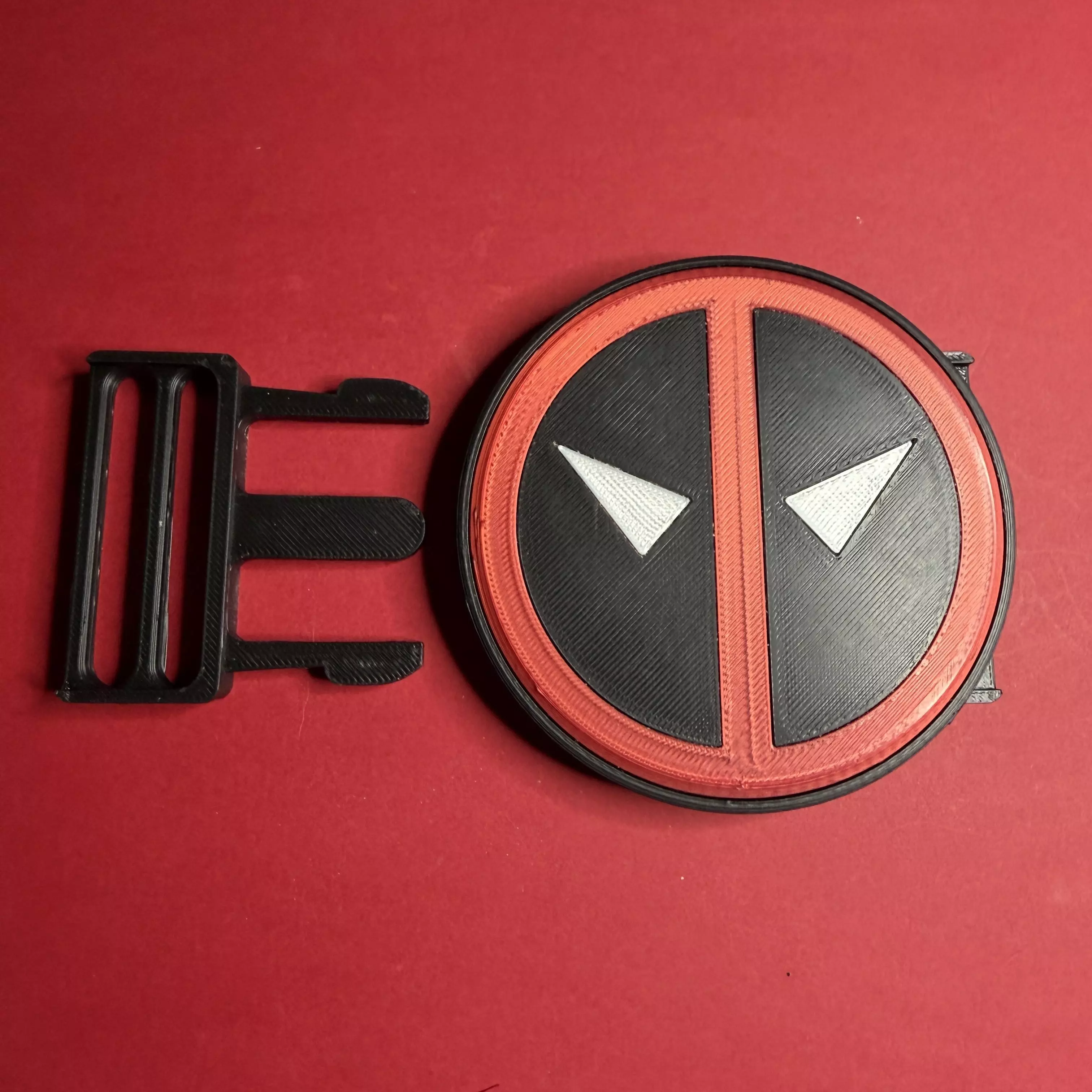 Deadpool Snaplock Belt Buckle 3D print model_9