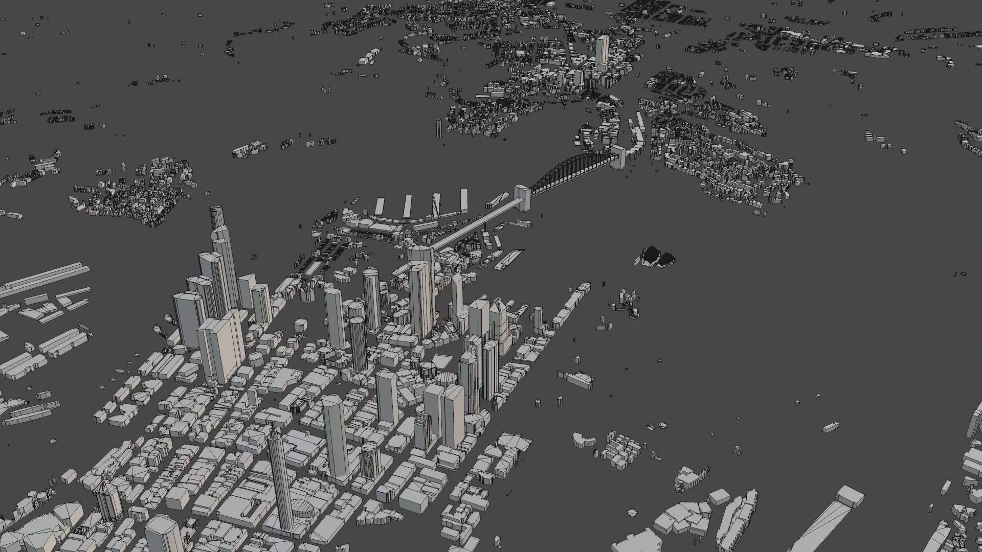 Sydney city 3D map 3D model_16
