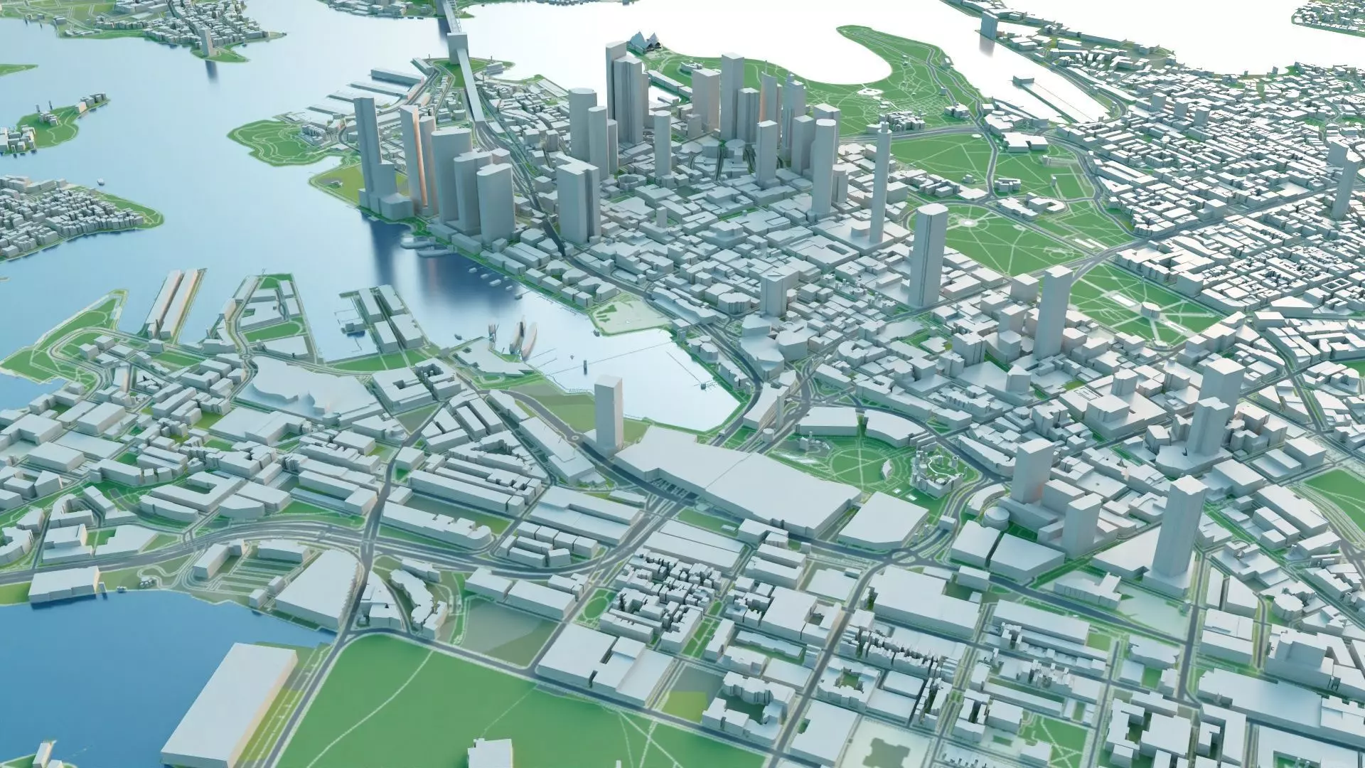 Sydney city 3D map 3D model_8