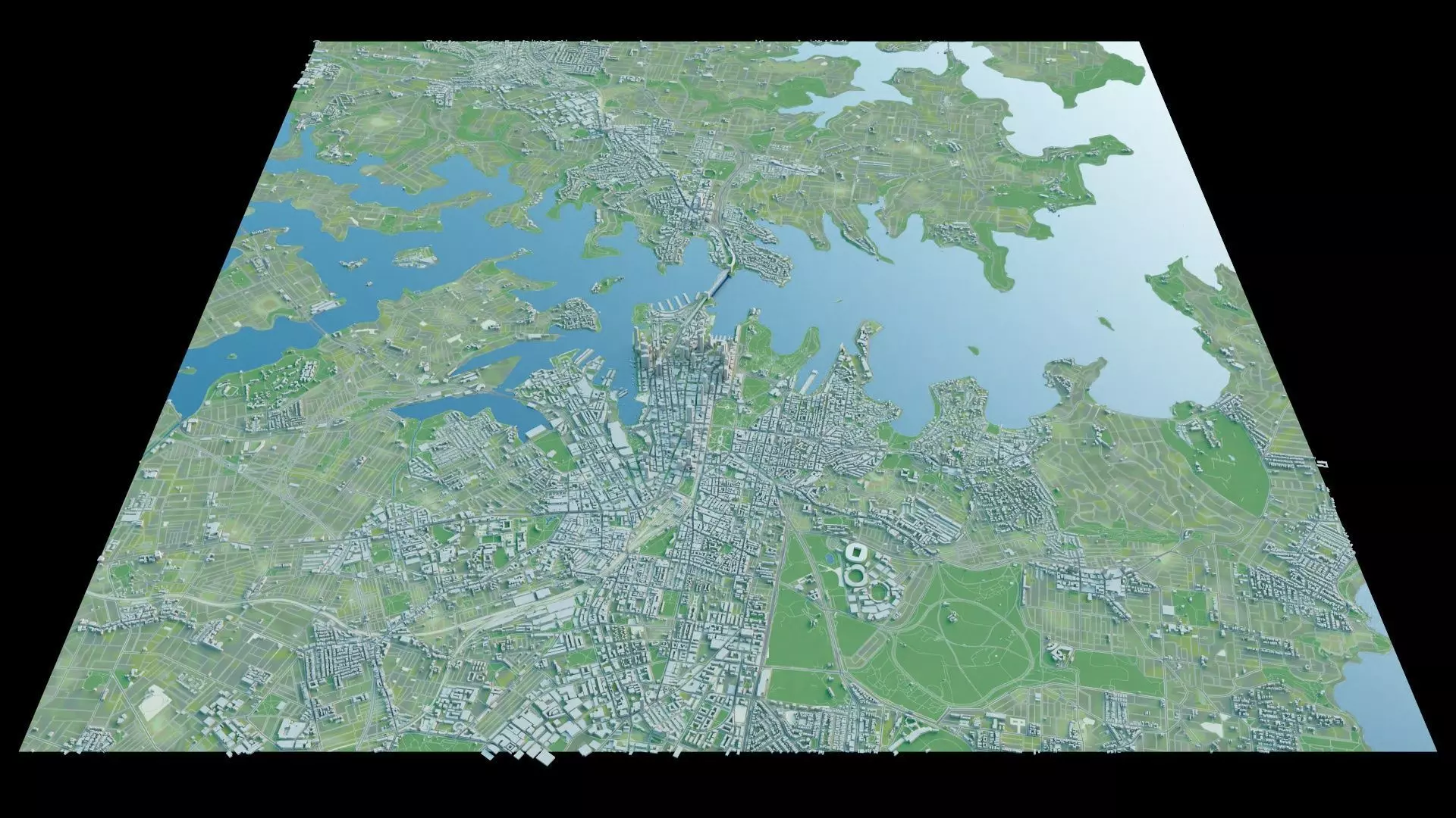 Sydney city 3D map 3D model_13