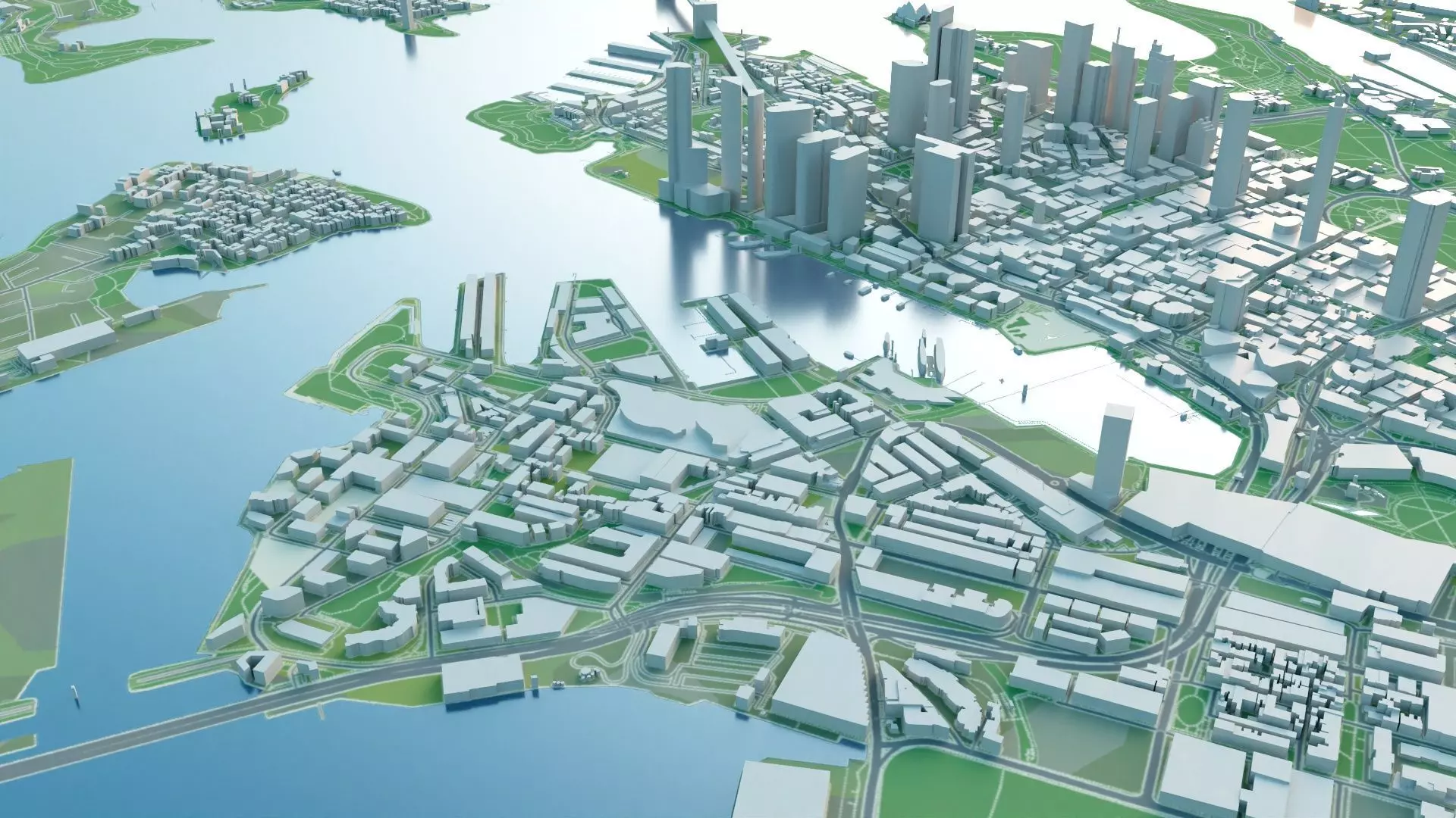 Sydney city 3D map 3D model_7