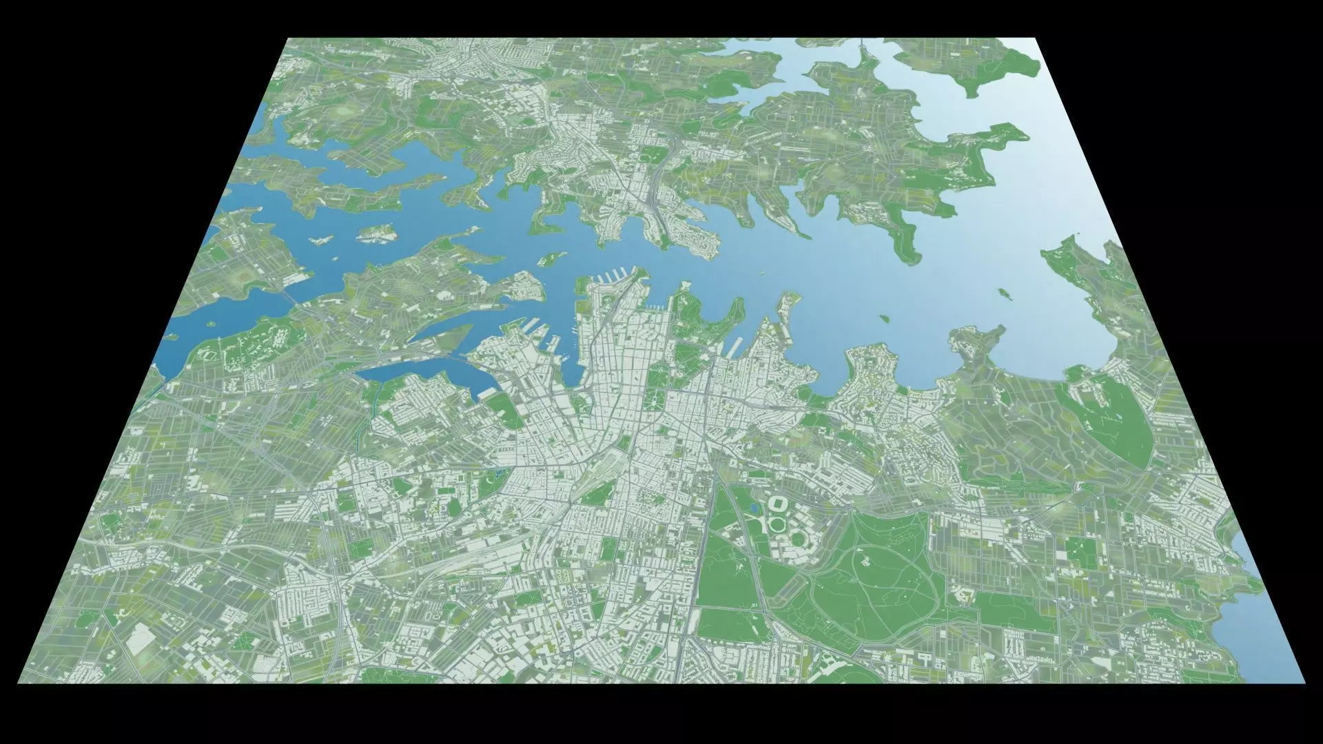 Sydney city 3D map 3D model_15