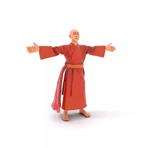 Monk Robe Character model pack Low-poly 3D model