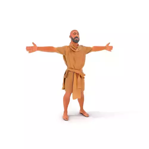 Ancient Robe Character model pack Low-poly 3D model