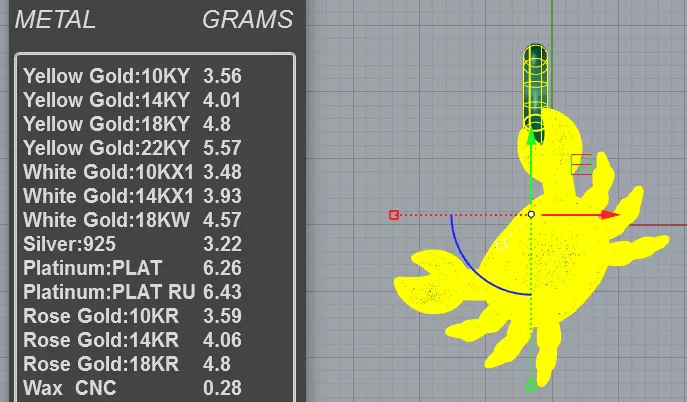 Stunning Crab Pendant Necklace 3D print model_3