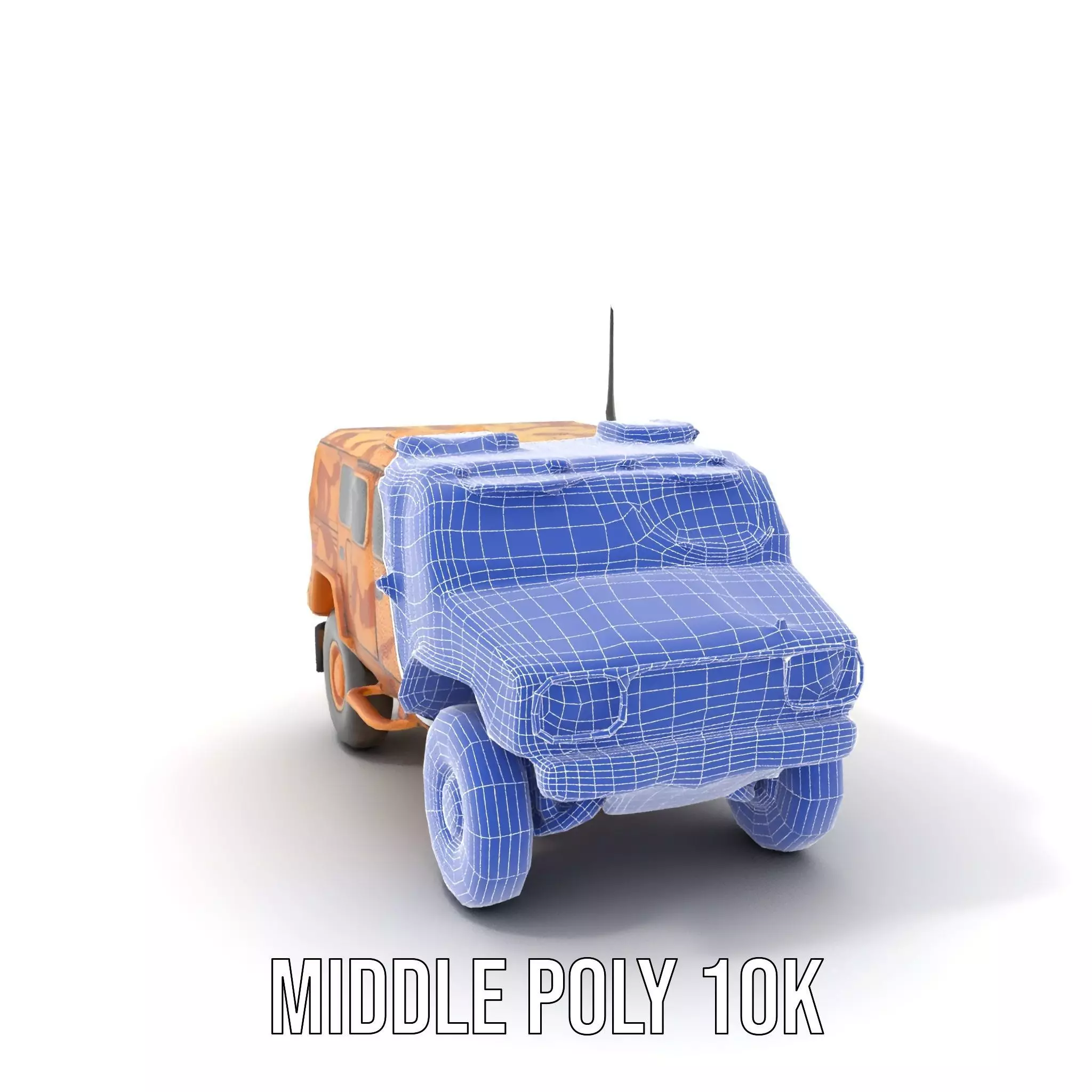 Desert Camouflage Armored Vehicle model pack Low-poly 3D model_25