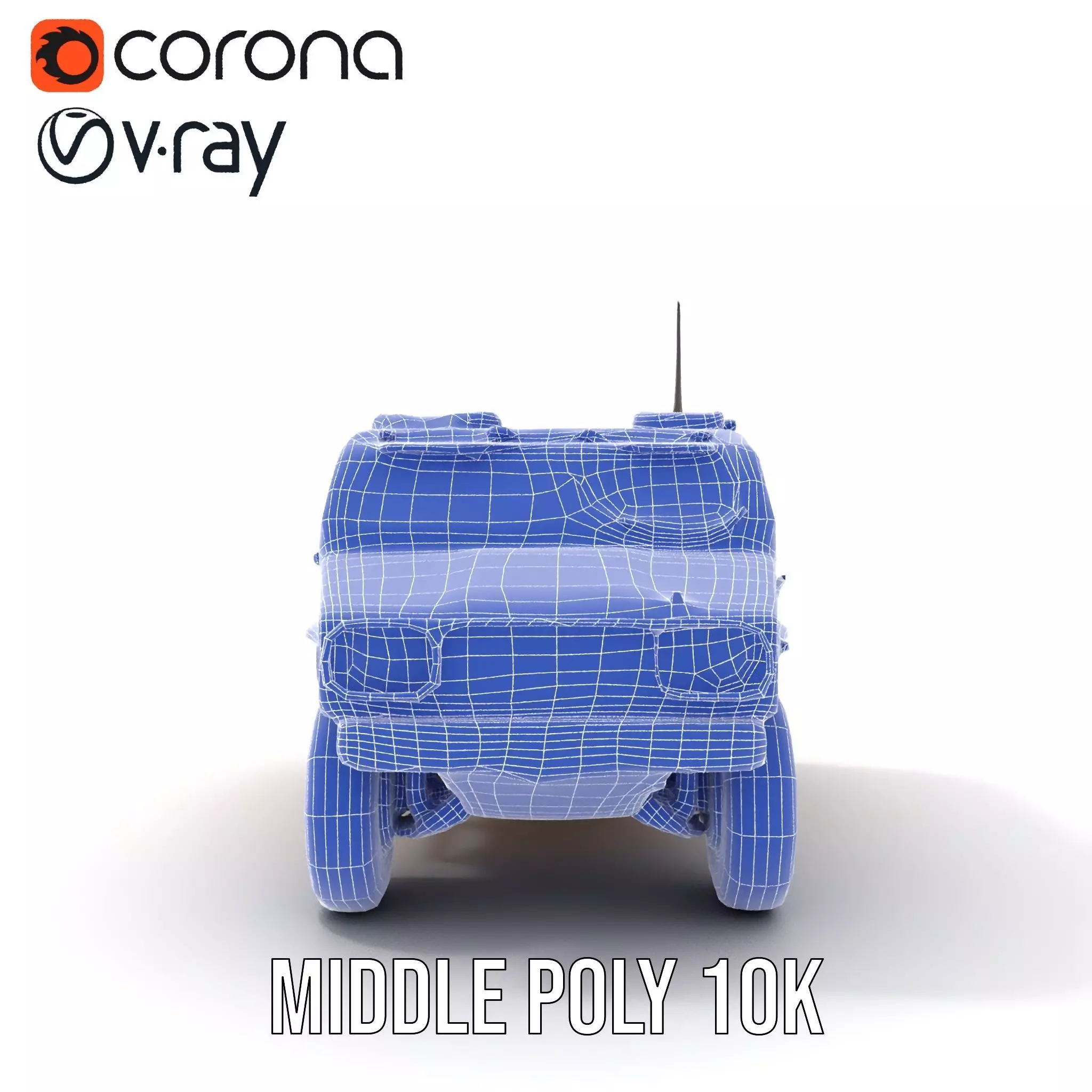 Desert Camouflage Armored Vehicle model pack Low-poly 3D model_19