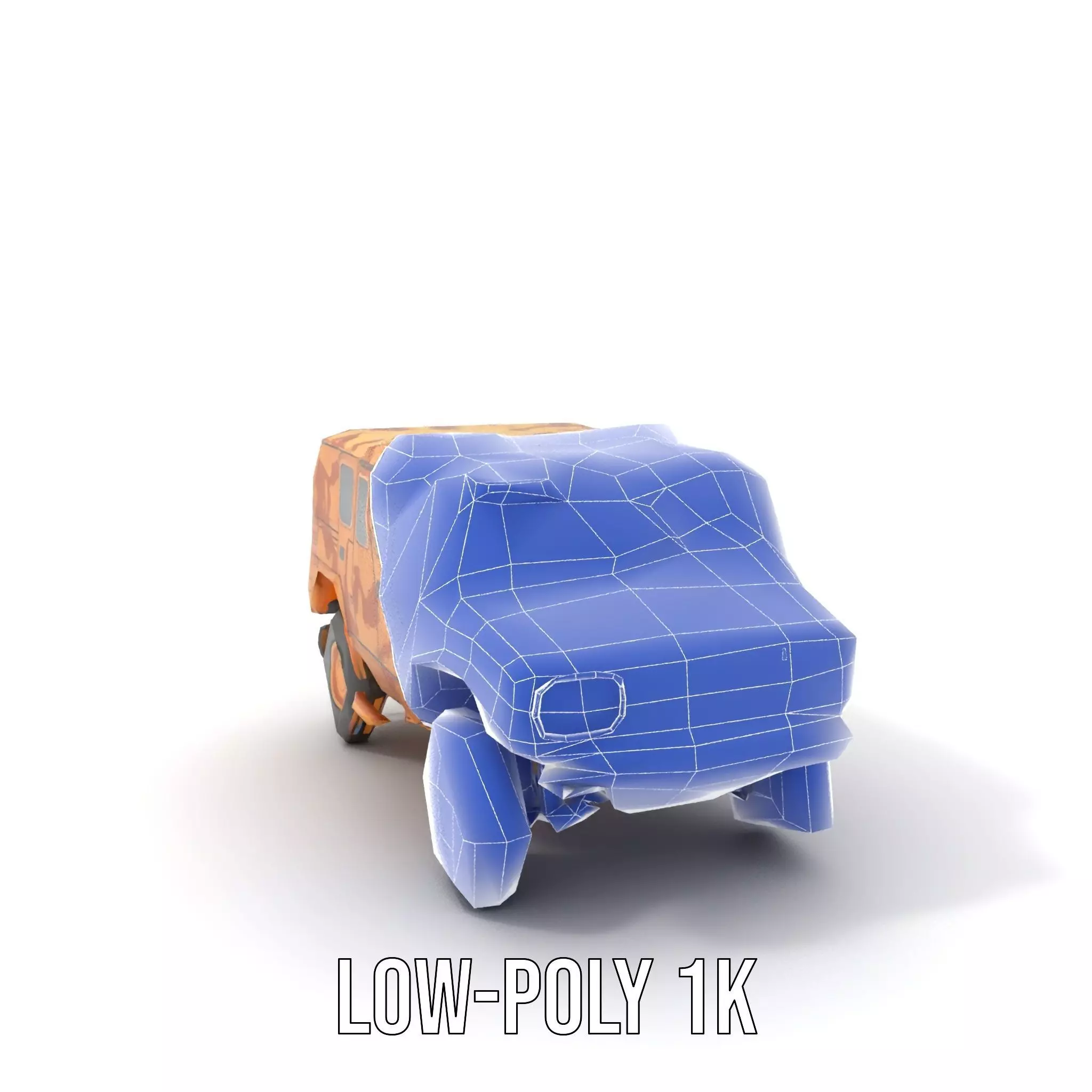 Desert Camouflage Armored Vehicle model pack Low-poly 3D model_18