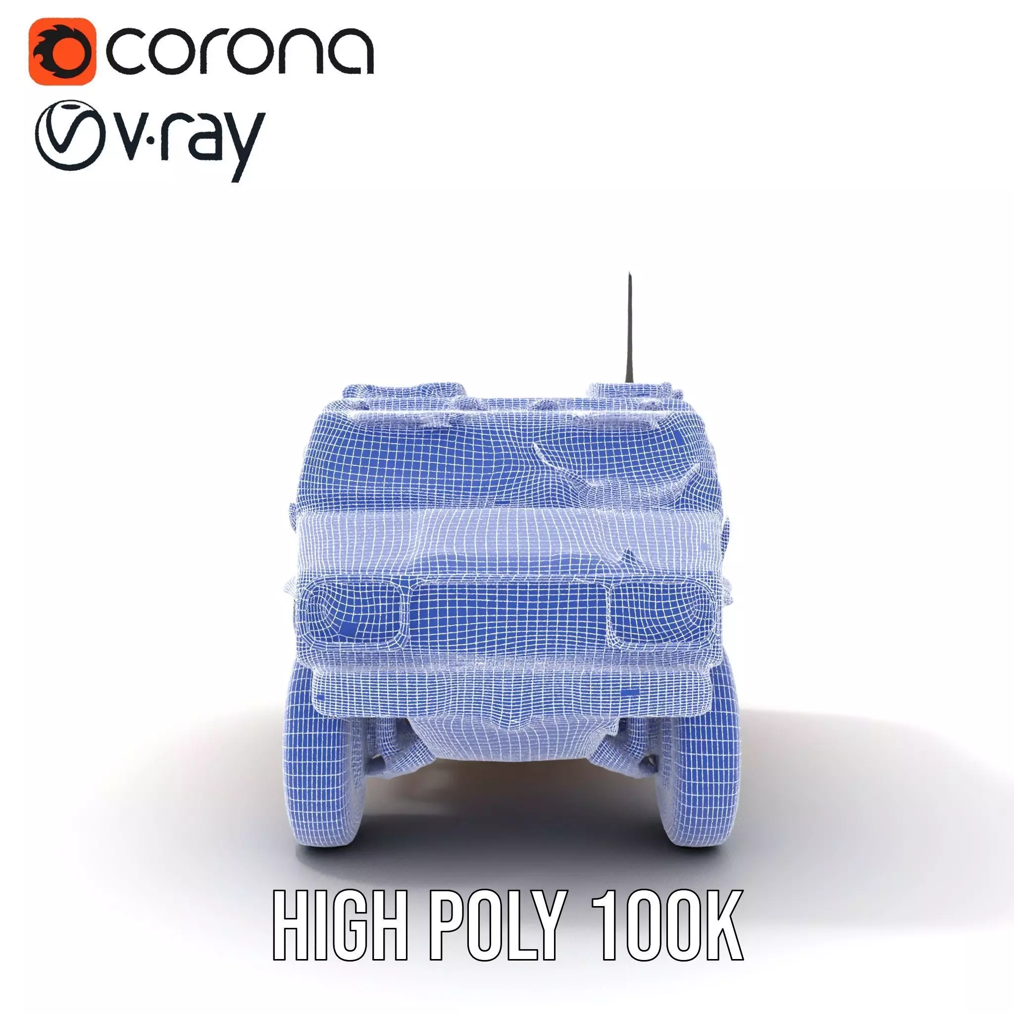 Desert Camouflage Armored Vehicle model pack Low-poly 3D model_34