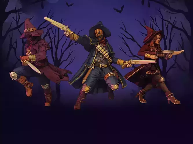 Witch Hunters - Halloween Special Edition 3D print model