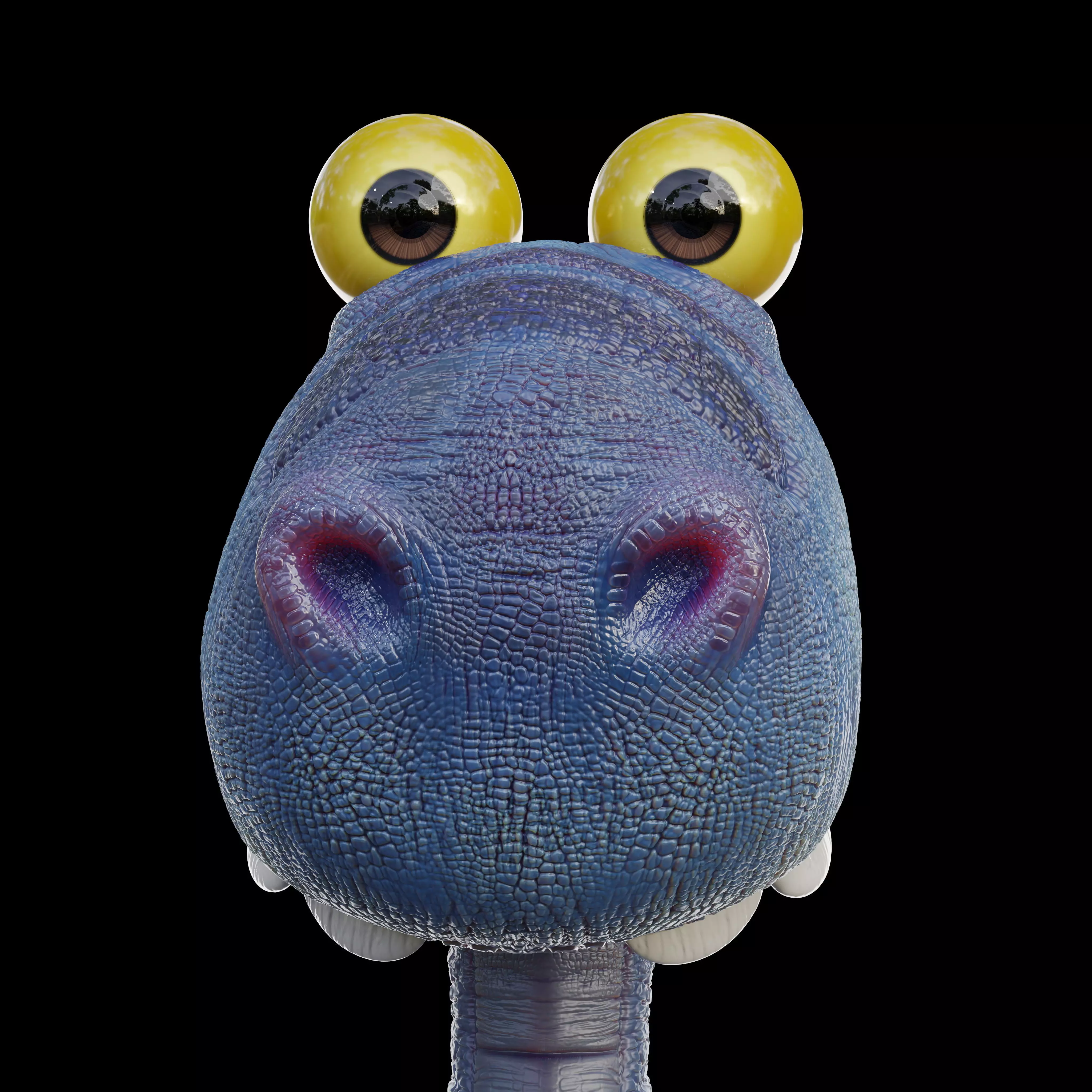 Cute cartoon dinosaur 3D model_10