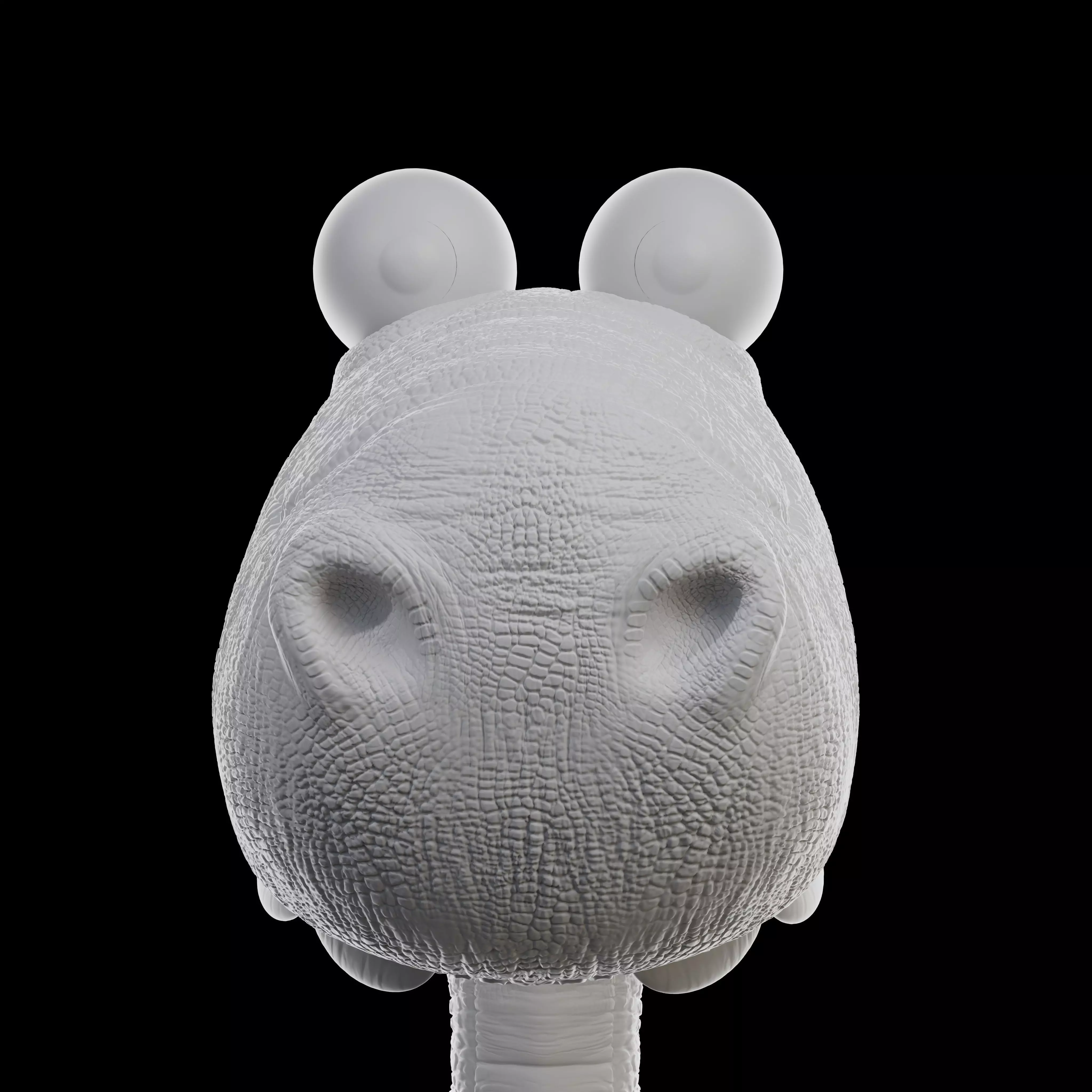 Cute cartoon dinosaur 3D model_8