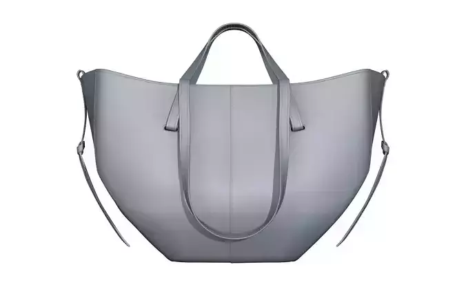 Handbag Camel tote with stitches 