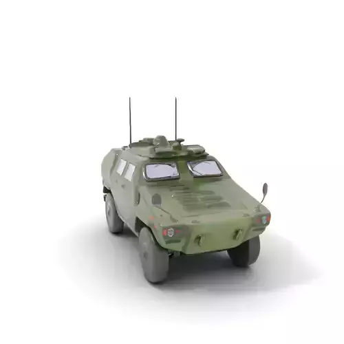 Green Armored Vehicle model pack