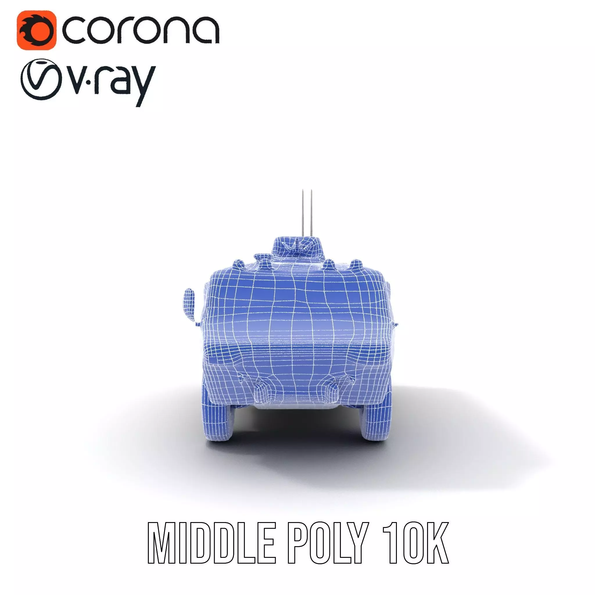 Camouflage Armored Vehicle model pack Low-poly 3D model_13