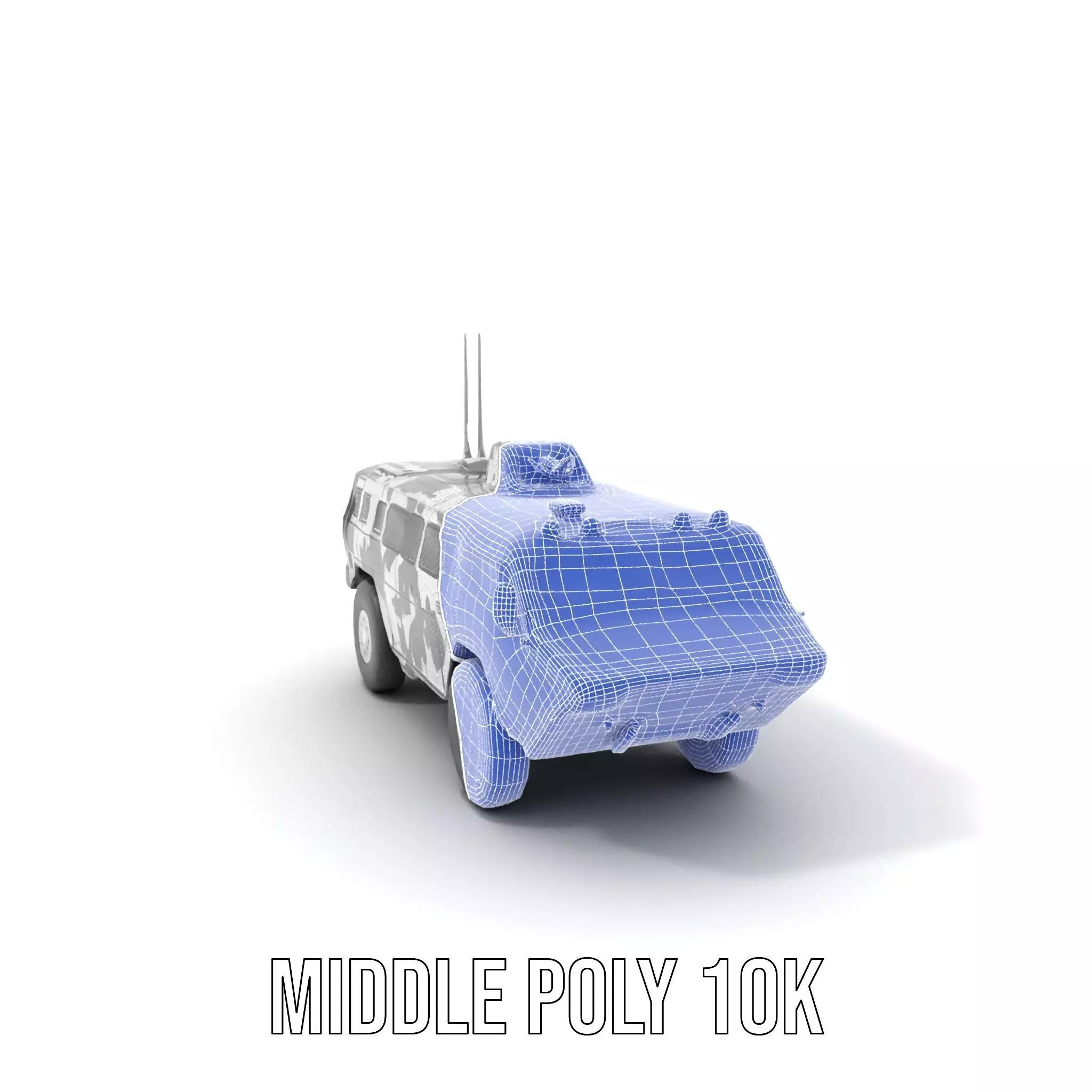 Camouflage Armored Vehicle model pack Low-poly 3D model_6