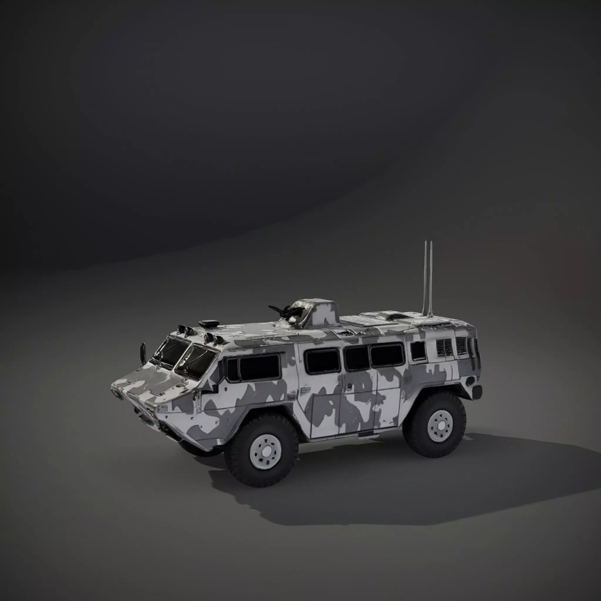 Camouflage Armored Vehicle model pack Low-poly 3D model_35
