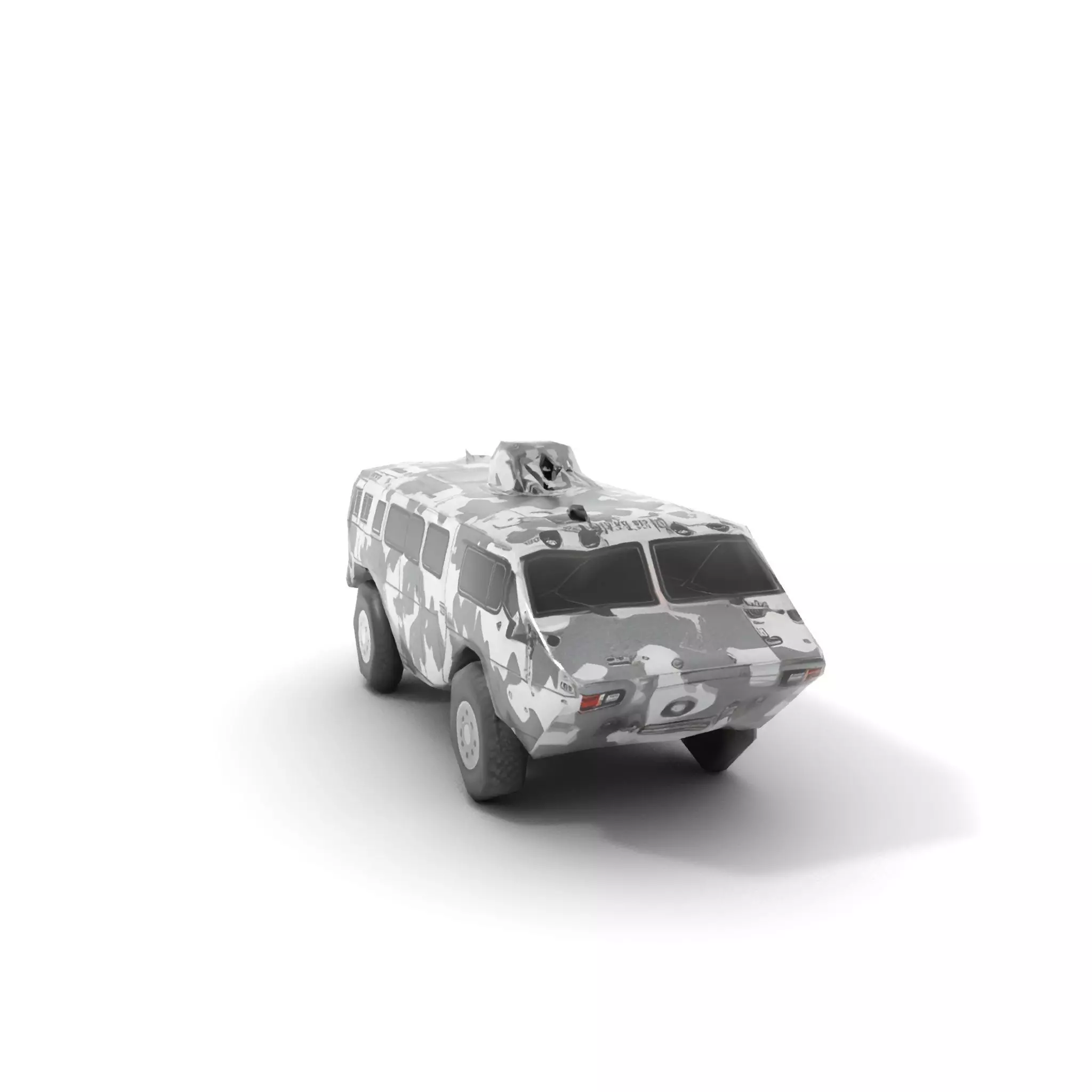 Camouflage Armored Vehicle model pack Low-poly 3D model_8