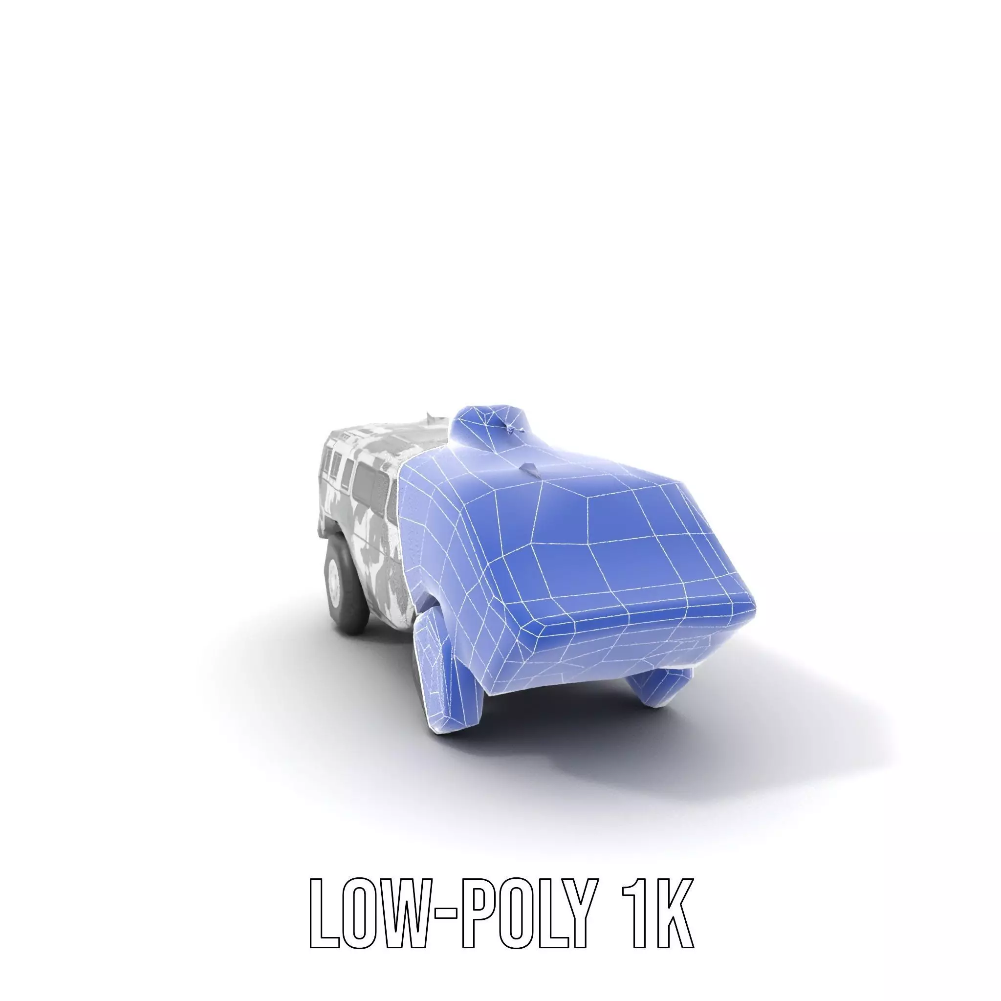 Camouflage Armored Vehicle model pack Low-poly 3D model_17