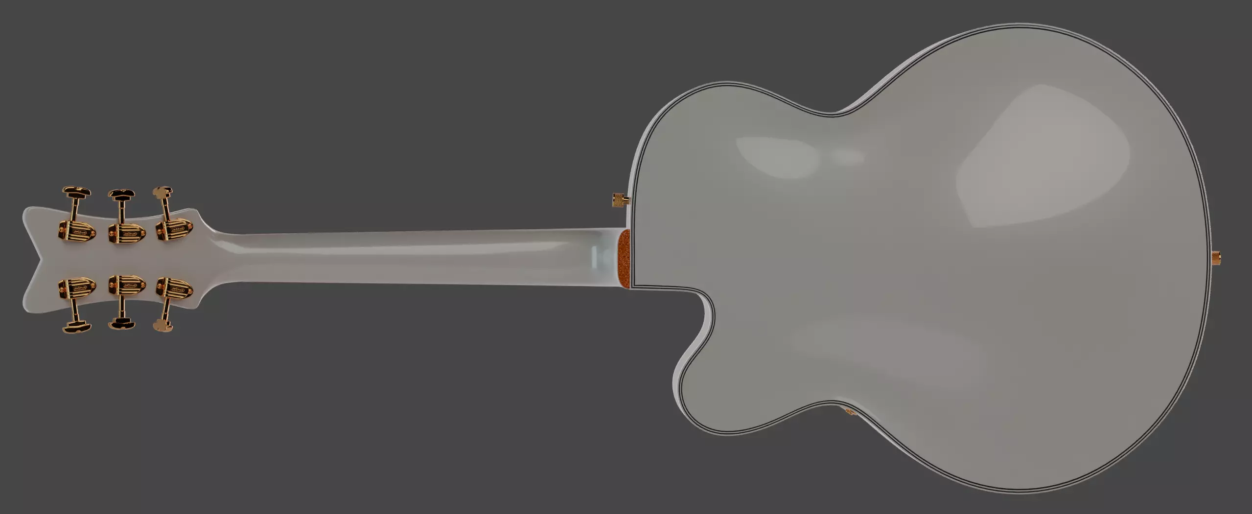 Gretsch White Falcon AR ready Low-poly 3D model_5