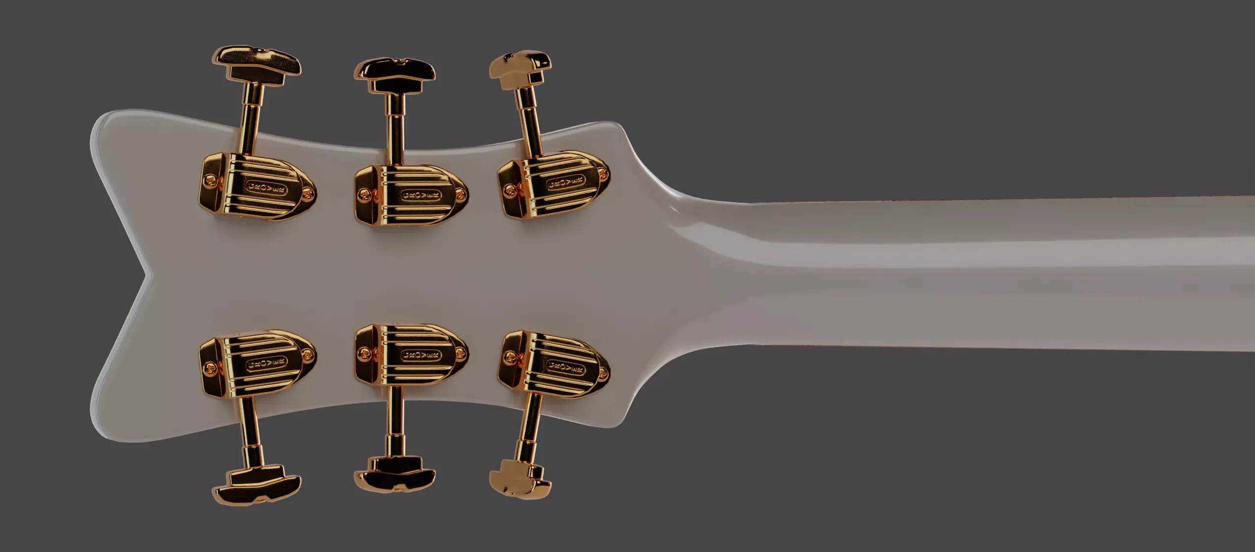 Gretsch White Falcon AR ready Low-poly 3D model_9