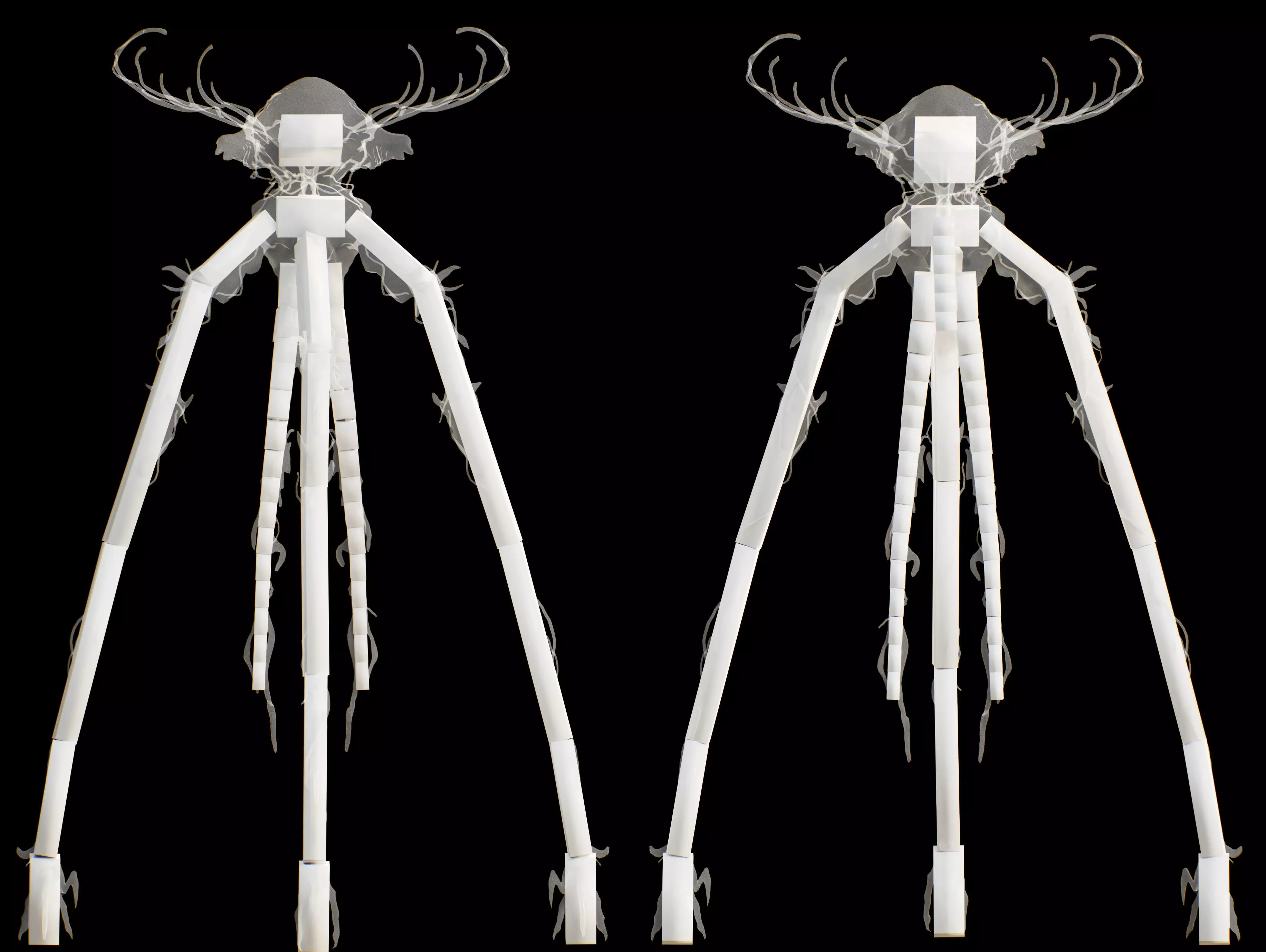 Alien Tripod Low-poly 3D model_11