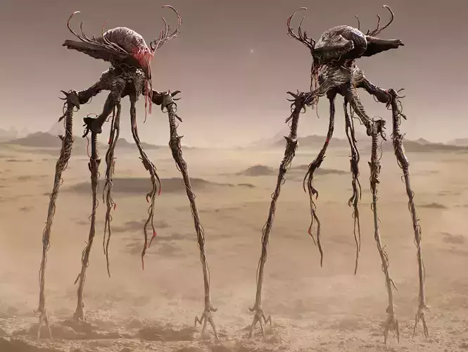 Alien Tripod Low-poly 3D model Alien Tripod Low-poly 3D model