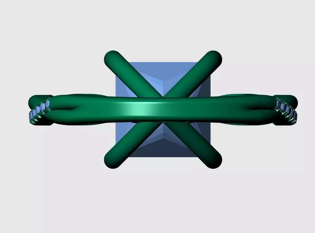 PRINCESS ENGAGEMENT RING 3D print model_10