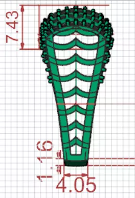 Cigar Band Diamond Grid Design stl 3dm ring model jr00262 3D print model_23