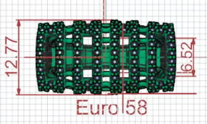 Cigar Band Diamond Grid Design stl 3dm ring model jr00262 3D print model_21