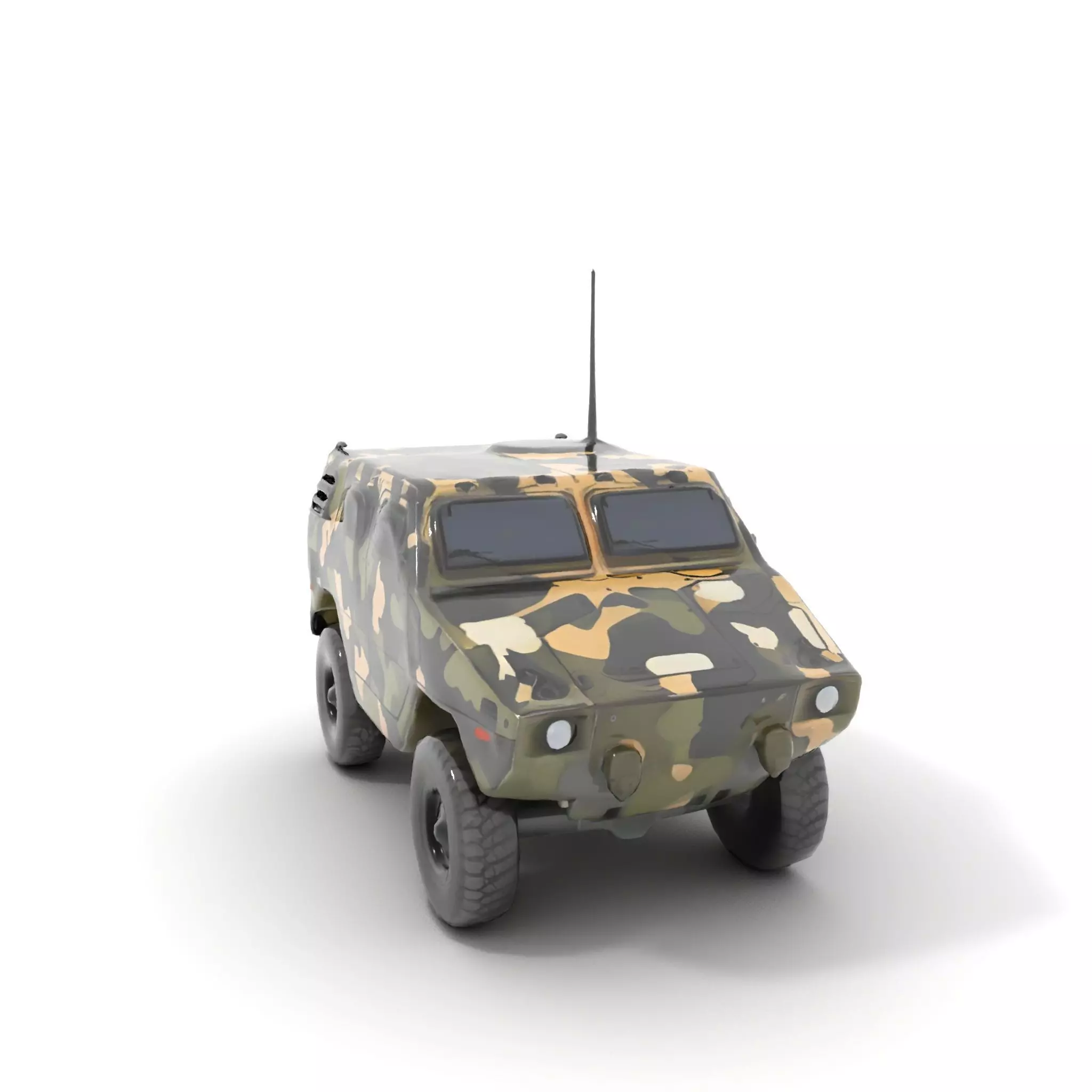Camouflage Armored Vehicle model pack Low-poly 3D model_6