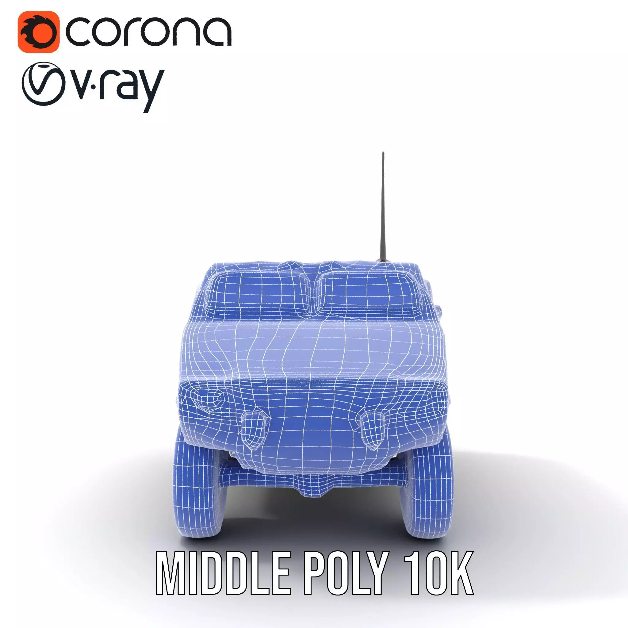 Camouflage Armored Vehicle model pack Low-poly 3D model_28