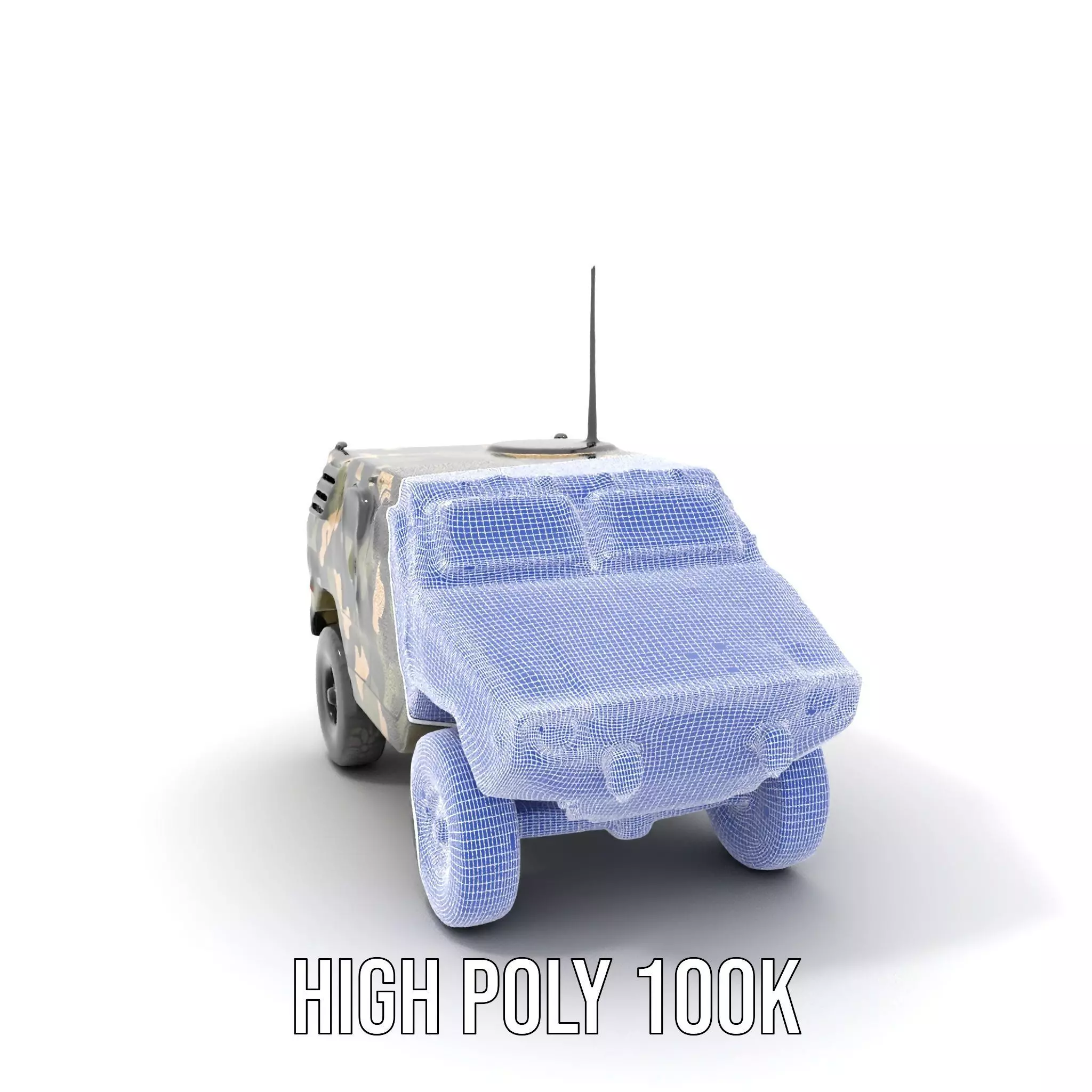 Camouflage Armored Vehicle model pack Low-poly 3D model_5