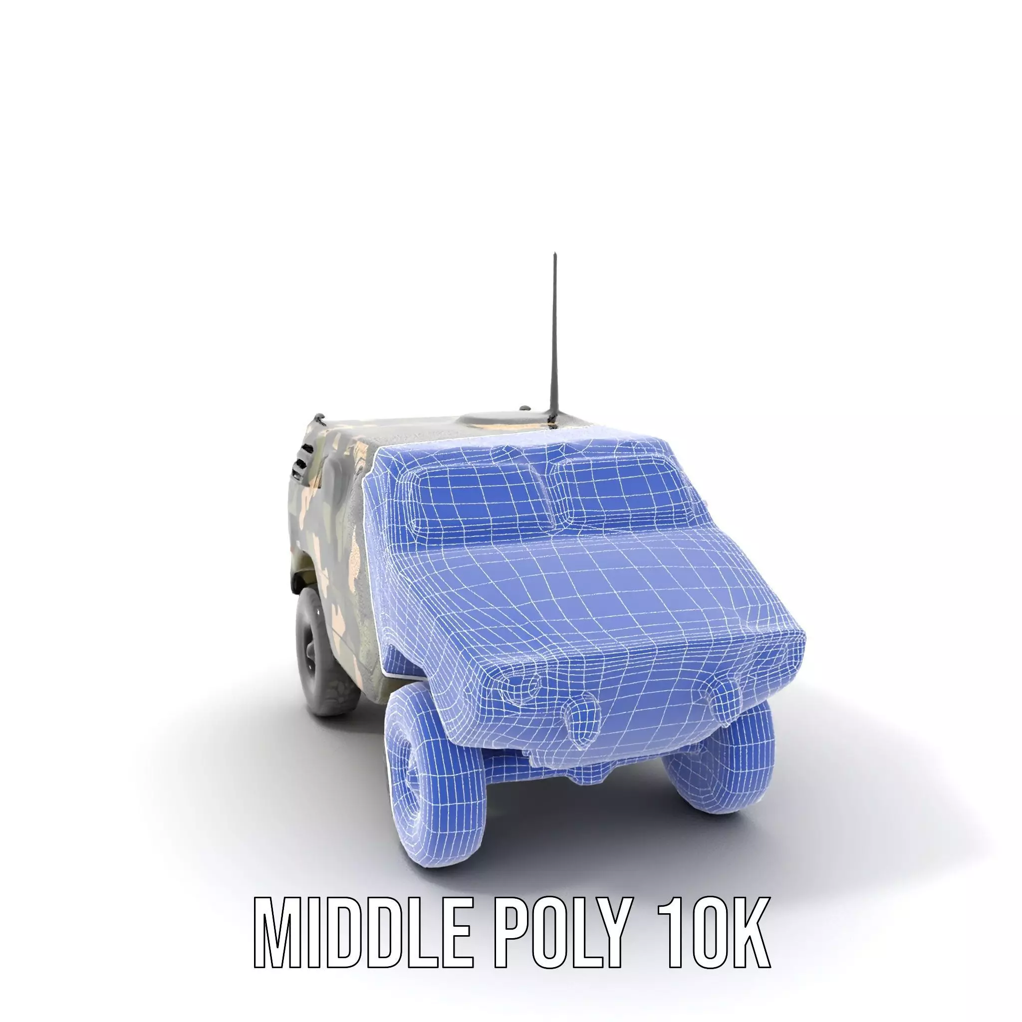 Camouflage Armored Vehicle model pack Low-poly 3D model_20