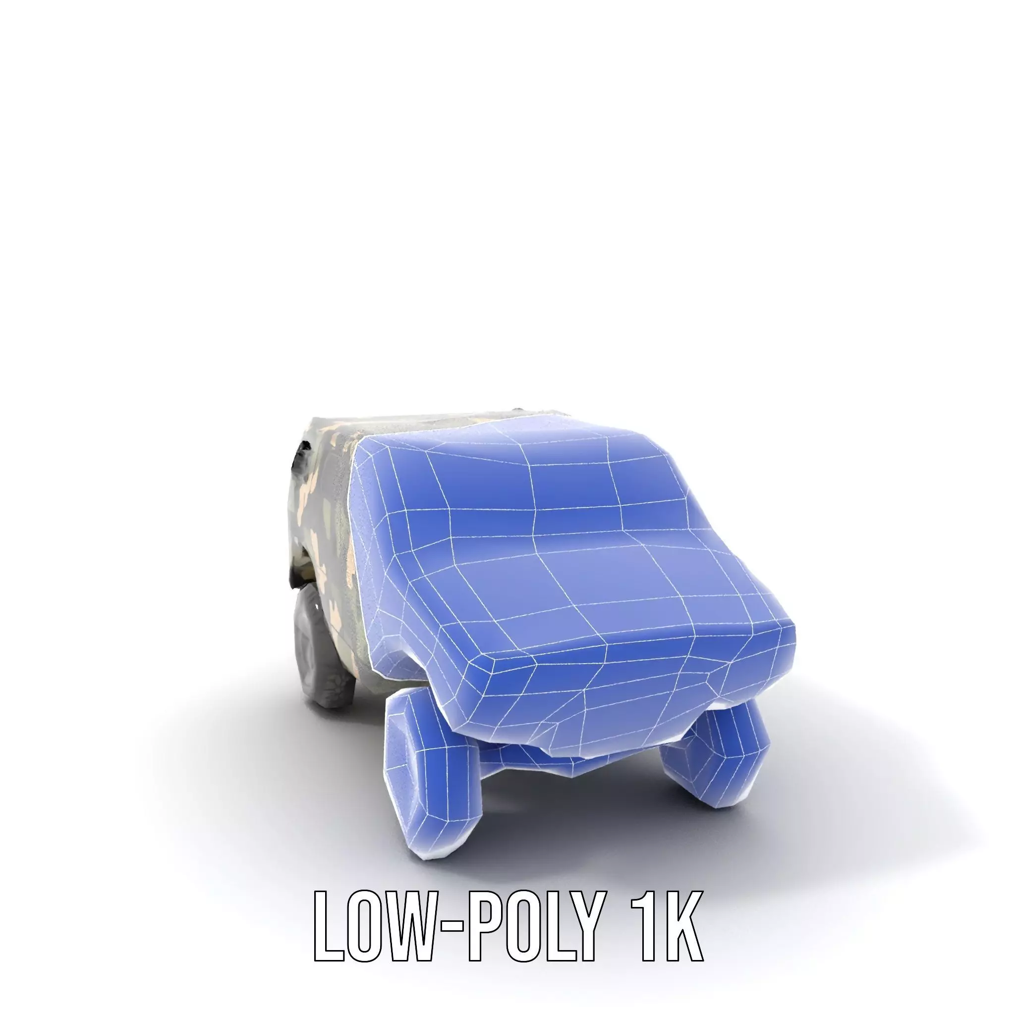 Camouflage Armored Vehicle model pack Low-poly 3D model_23