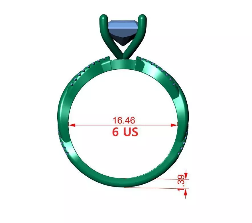 RADIANT ENGAGEMENT RING 3D print model_14