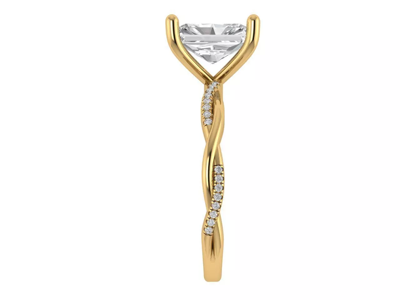 RADIANT ENGAGEMENT RING 3D print model_3