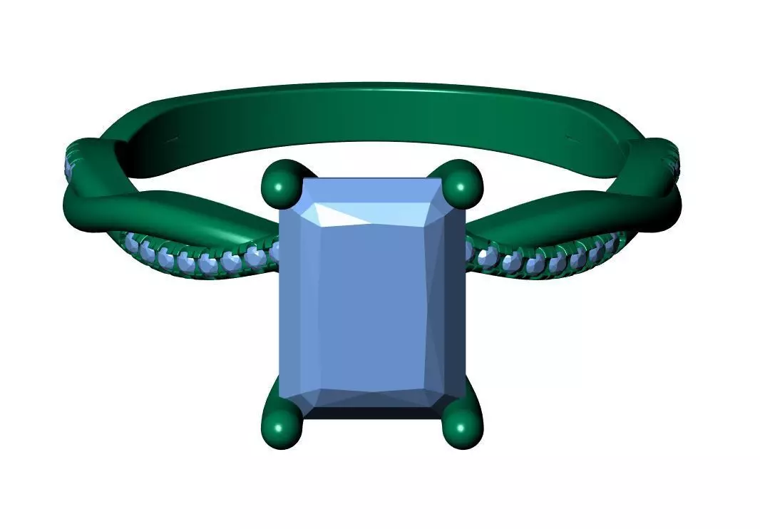 RADIANT ENGAGEMENT RING 3D print model_12