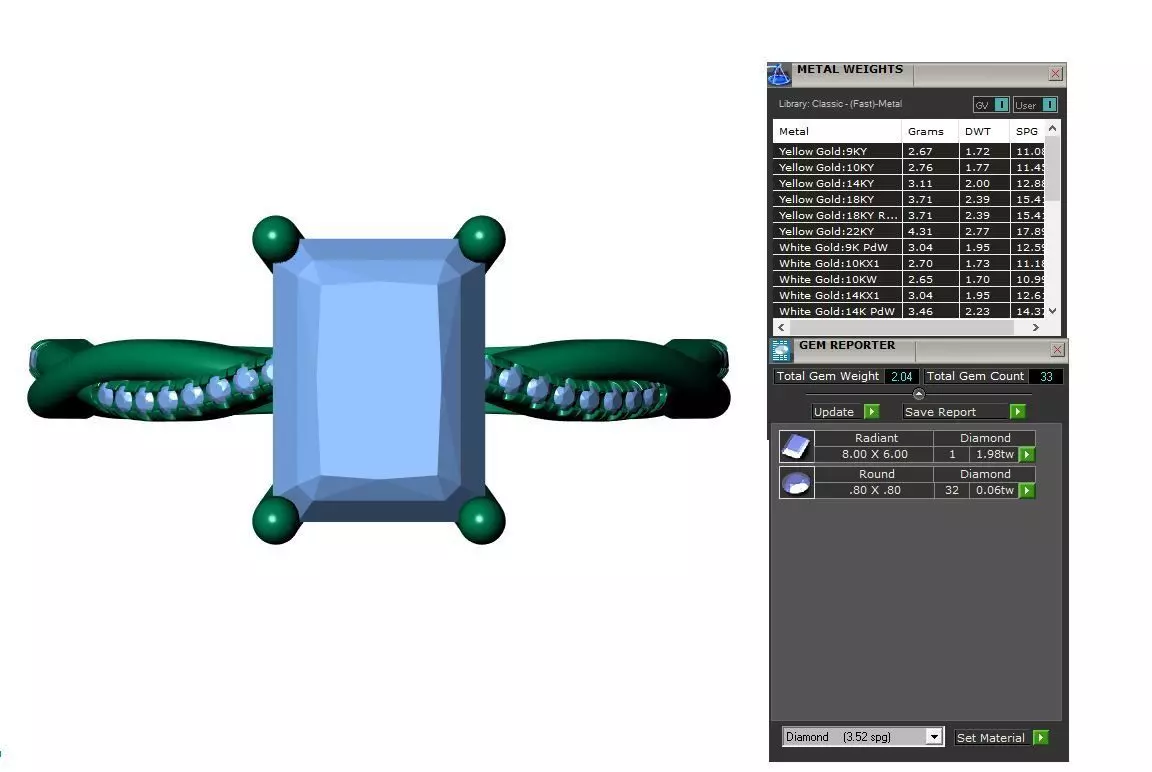 RADIANT ENGAGEMENT RING 3D print model_9